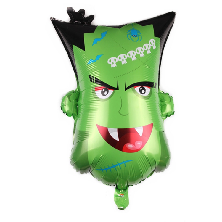 

5 PCS Halloween Aluminum Film Balloon Party Decoration,Style: Monster Head