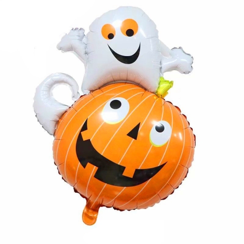 

5 PCS Halloween Aluminum Film Balloon Party Decoration,Style: Ghost Pumpkin