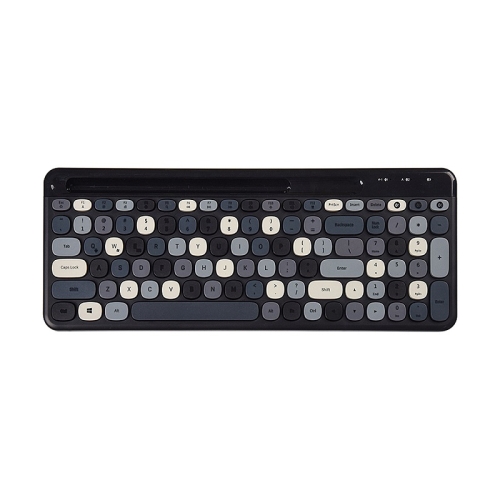 

MOFii 888 100 Keys Wireless Bluetooth Keyboard with Tablet Phone Slot(Black Gray Mix Color)