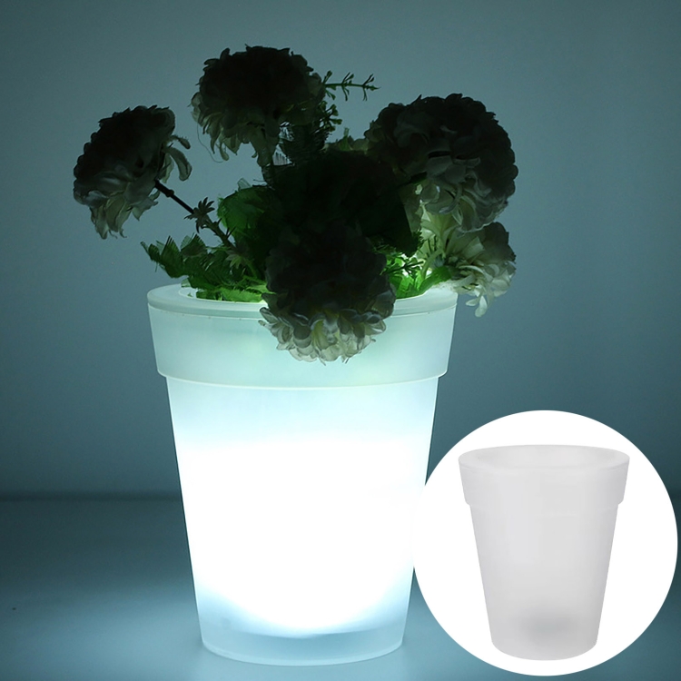 

LED Solar Flower Pot Light Garden Light Luminous Flower Pot Light Lawn Light Christmas Decoration Light(White Light)