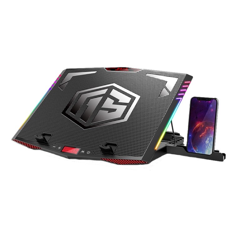 

ICE COOREL K7 RGB Laptop Radiator Notebook USB Lifting Cooling Bracket(Standard Version Red)
