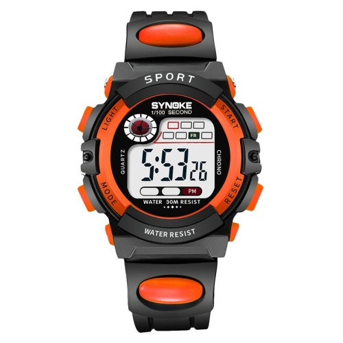 

SYNOKE 99269 Children Sports Waterproof Digital Watch, Colour: Small (Orange)