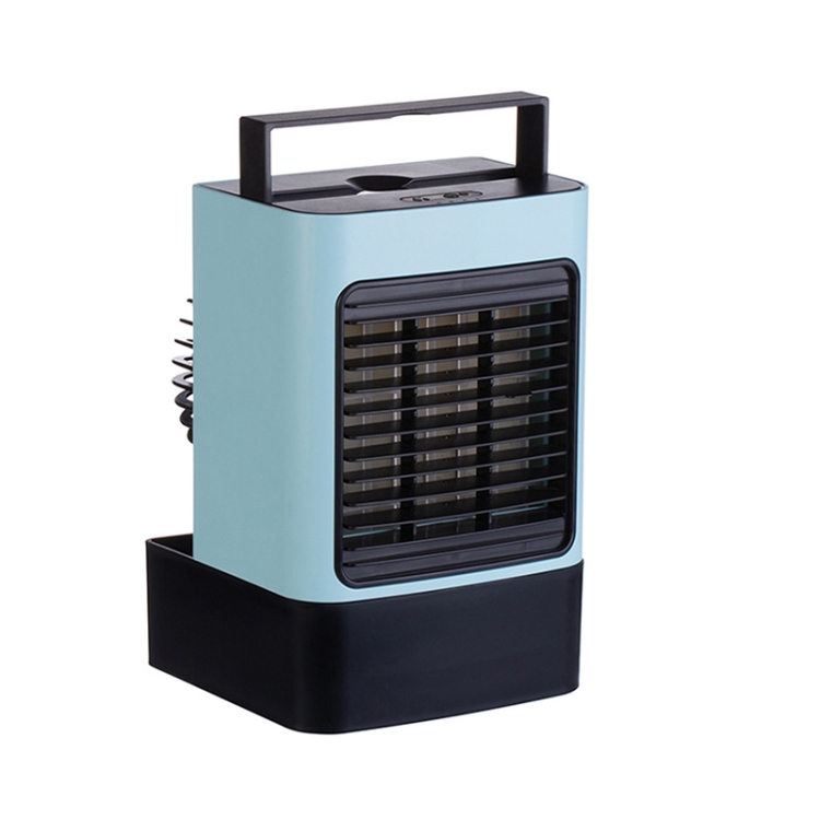 

USB Rechargeable Mini Air Conditioner Home Bedroom Desk Fan(Blue)
