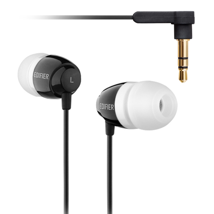 

Edifier H210 3.5mm Plug Subwoofer In-ear Earphone MP3 Music Earphone, Cable Length: 1.3m(Black)