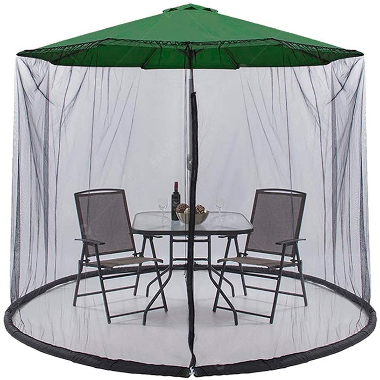 

Outdoor Terrace Courtyard Mosquito Net for Straight Pole Umbrella Parasol Net Cover, Dimensions: 300 x 230cm(Black)