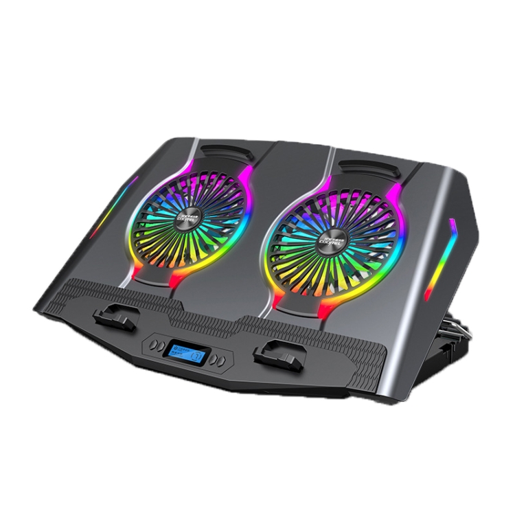 

ICE COOREL USB Laptop Radiator Computer Mute Cooling Bracket, Colour: N9 Standard Version (Gray)