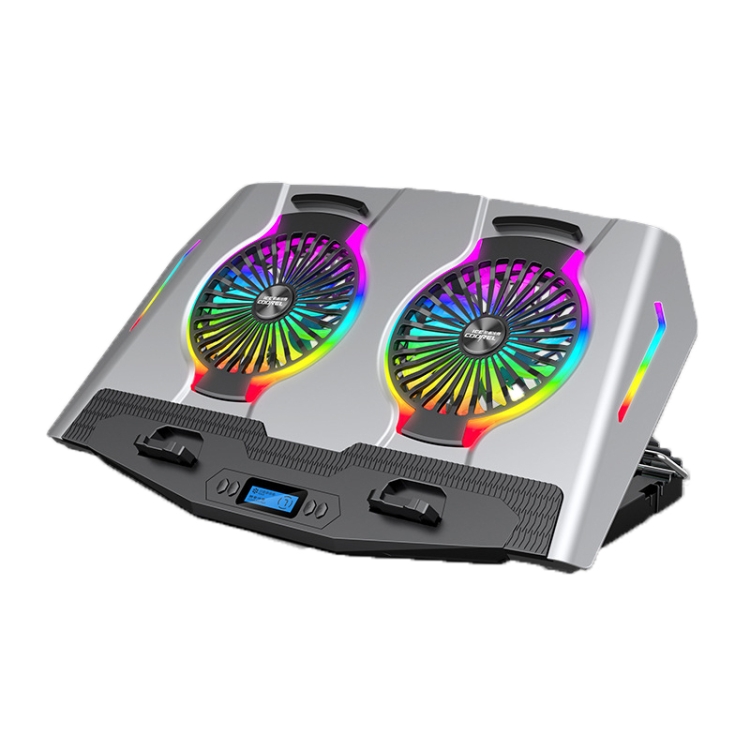 

ICE COOREL USB Laptop Radiator Computer Mute Cooling Bracket, Colour: N9 Standard Version (Silver)