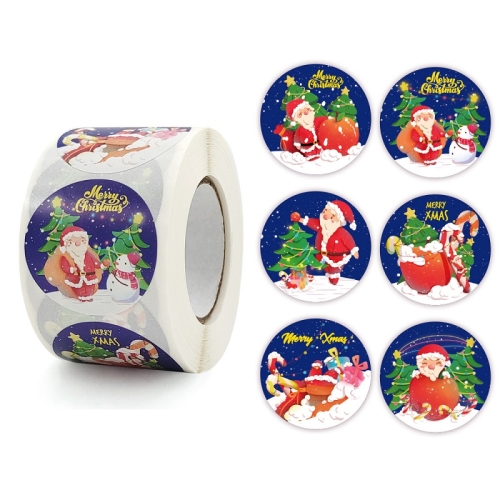 

5 PCS Christmas Decoration Stickers Gift Bag Packaging Labels, Size: 3.8cm / 1.5 Inch(K-126-38)