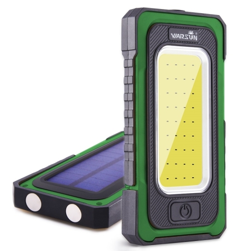 

Warsun Y40 Car Maintenance Work Light LED Magnet Strong Light Rechargeable Multi-Function Outdoor Flashlight, Specification: Solar Edition（Green）