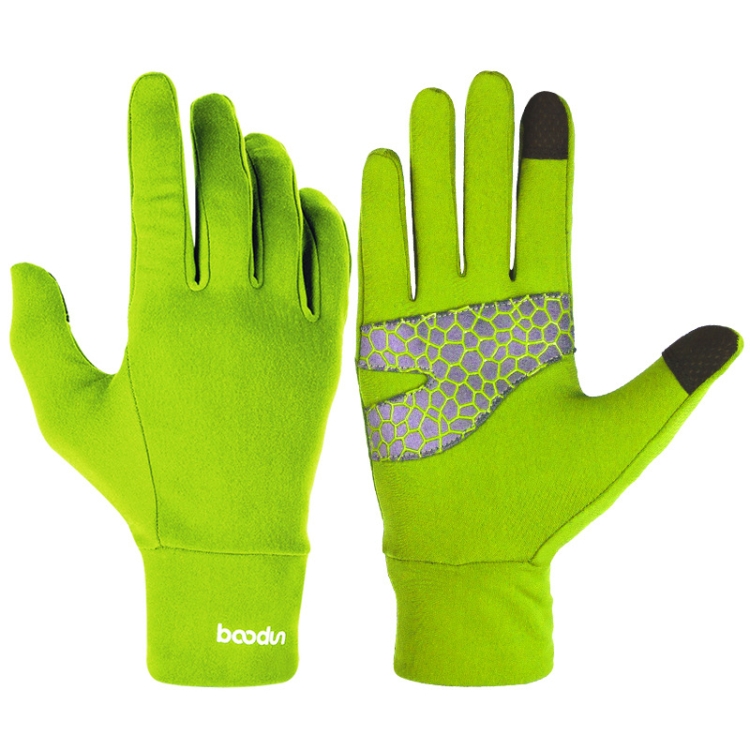 

BOODUN B271054 Outdoors Ridding Full Finger Gloves Mountaineering Silicone Sliding Touch Screen Gloves, Size: M(Fluorescent Green)