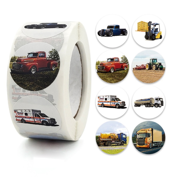 

10 PCS Children Cartoon Toy Car Stickers Student Reward Game Stickers, Size: 2.5cm / 1 Inch(A-403)