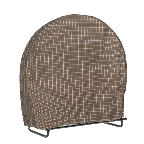 

Outdoor Courtyard 210D Oxford Cloth Popsture Round Firewood Stand Waterproof Cover Firewood Shed Cover(Khaki)