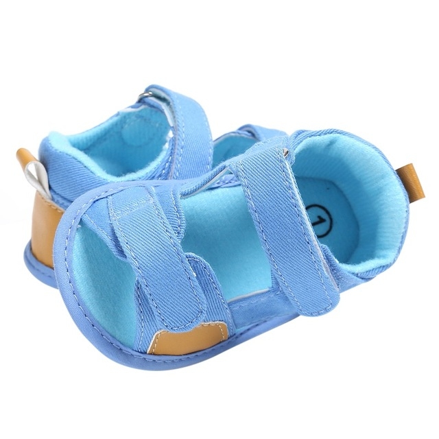 

Kids Canvas Children Sandals Casual Toddler Prewalker Shoes, Size:13cm(Sky Blue)