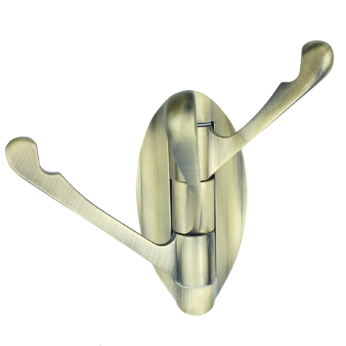 

8231 180 Degree Movable Coat Hook Bathroom Hook, Color: Green Bronze