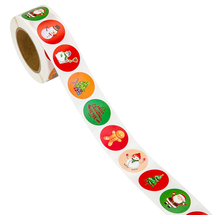 

5 PCS Christmas Day Decoration Gift Series Sticker Label, Size: 25mm(Number 3)