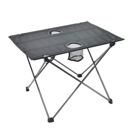 

8249 Outdoor Ultra Light Aluminum Folding Table Small Portable Picnic Table(Silver Gray)