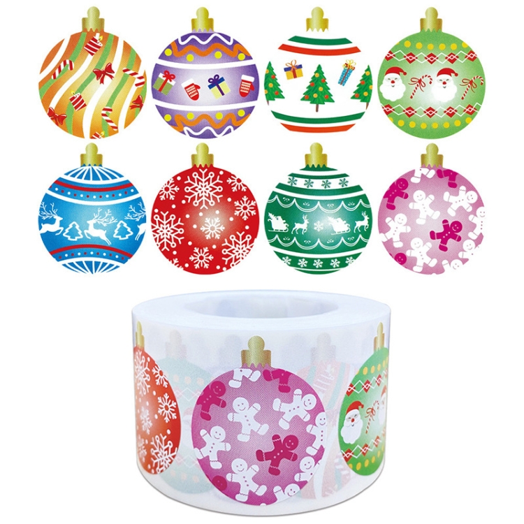 

LG-210730-38-004 Christmas Sticker Roll Glass Window Grille Decoration(Colorful)