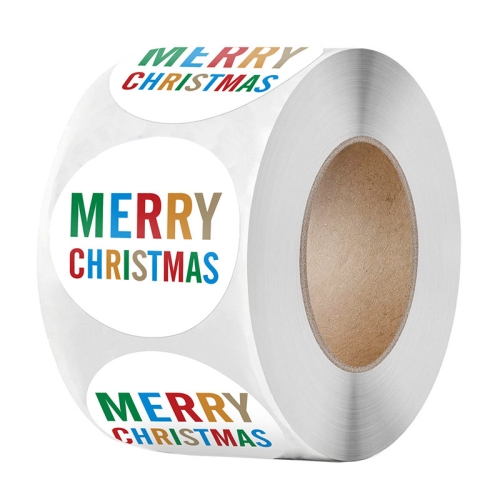 

LG-210730-38-005 Christmas Sticker Gift Tags In Rolls With Colorful Letters(Colorful)
