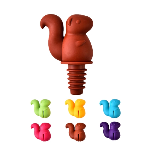 

3 Sets RB293 Squirrel Red Wine Stopper Wine Fresh Storage Seal Champagne Preservation(Color Random Delivery)