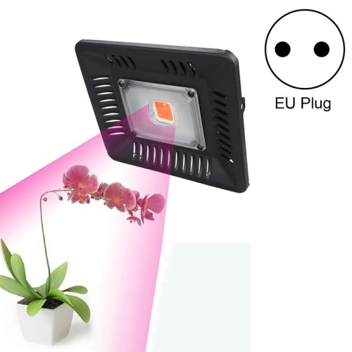 

50W Ultra-Thin LED Plant Light, Full Spectrum COB Growth Light, Vegetable, Fruit & Flower Greenhouse Fill Light With Plug, Specification:EU Plug