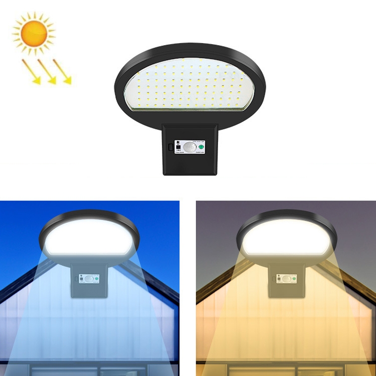 

LED Solar Motion Sensing Outdoor Street Lamp Head Garden Community Lighting Wall Lamp, Style: Sensor(Warm White Light)