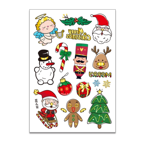 

10 PCS Children Christmas Bronzing Tattoo Stickers(WE-036)