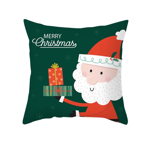 

3 PCS Christmas Peach Skin Cartoon Sofa Pillowcase Without Pillow Core, Size: 45x45cm(TPR334-31)