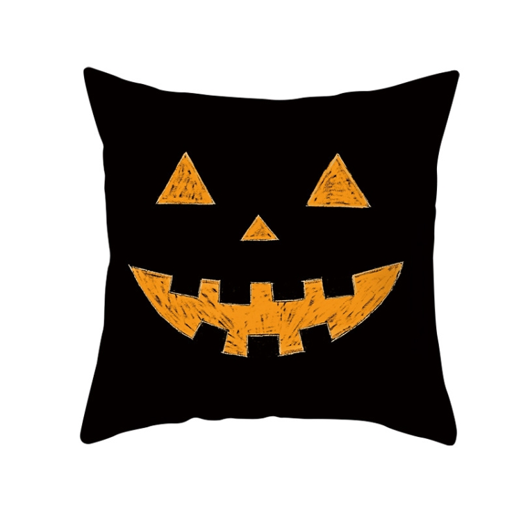 

3 PCS Halloween Peach Skin Sofa Square Pillowcase Without Pillow Core, Size: 45x45cm(BSJ002-1)