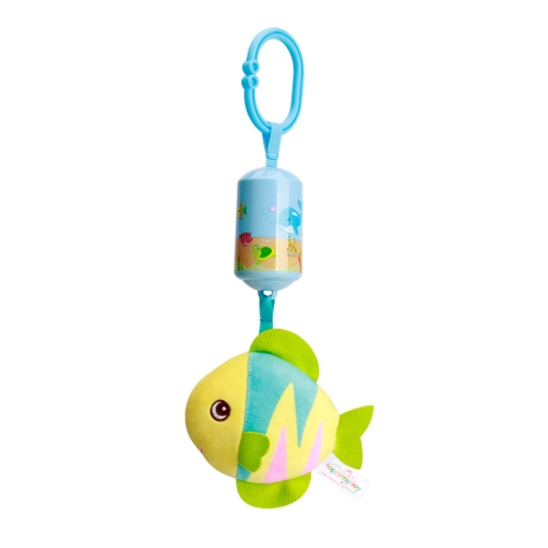 

Happy Monkey Bed Bell 0-1 Year Old Baby Toy With BB Device Baby Rattle Baby Car Hanging, Colour: Colorful Pattern Fish A3