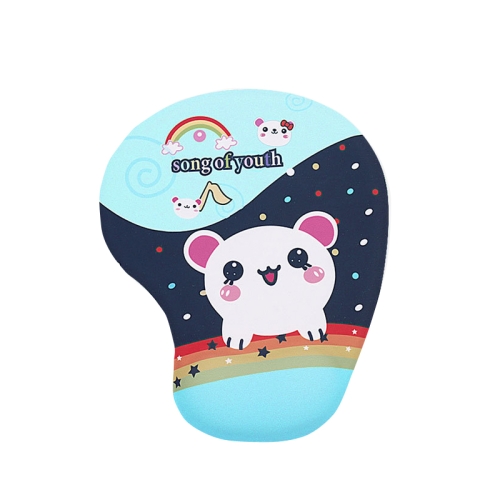 

2 PCS Silicone Comfortable Padded Non-Slip Hand Rest Wristband Mouse Pad, Colour: Rainbow Mouse