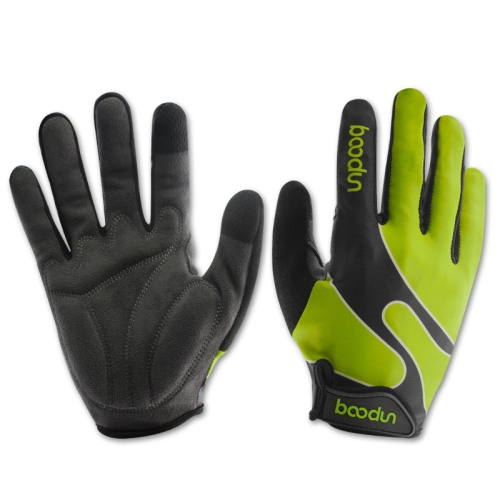 

Boodun Bicycle Gloves Long Finger Cycling Glove Sports Outdoor Elastic Touch Screen Gloves, Size: M(Green)