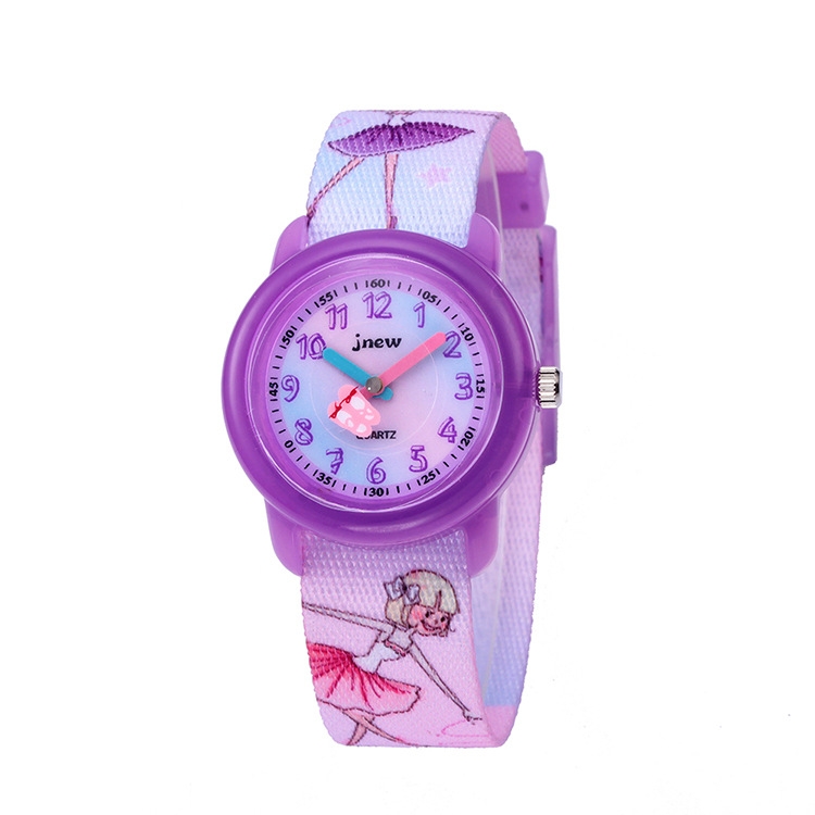 

JNEW A369-86365 Children Cartoon Waterproof Time Cognitive Quartz Watch(Dancing Girl)