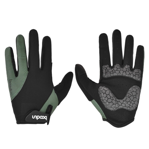 

Boodun Riding Gloves Splicing Long Finger Bike Gloves Outdoor Sports Gloves, Size: M(Green)