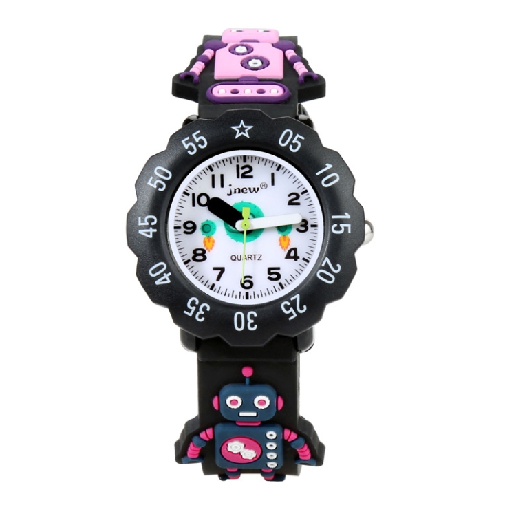 

JNEW A342-86170 Children Cartoon Jelly Silicone Strap Quartz Watch(Robot)
