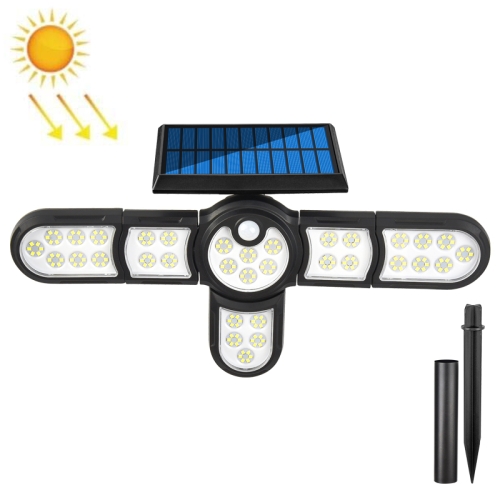 

Garden Solar Wall Light Outdoor Waterproof Lawn Light Landscape Corridor Small Street Light, Spec: 6-Head 198 LED