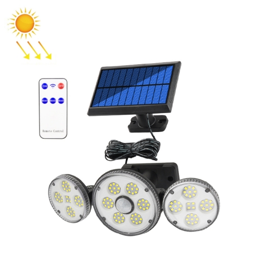 

134 LED Solar Split Type Courtyard Lamp Outdoor Waterproof Corridor Garden Human Body Sensing Street Light