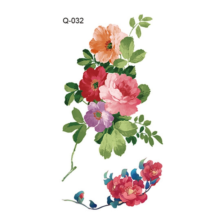 

50 PCS Literary Small Fresh Flower Tattoo Sticker Rose Waterproof Lasting Arm Sticker(Q-032)