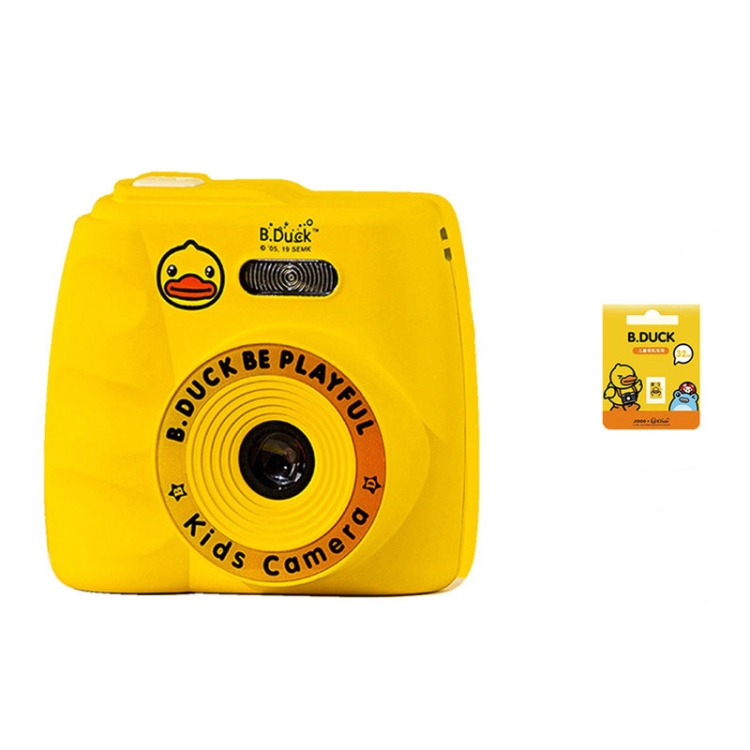 

B.Duck JD067X Little Yellow Duck Children Camera Baby Selfie With Mini Games Smart Toy Mini SLR Camera(Yellow + 32GB Memory Card)