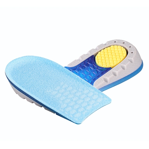 

2 Pairs Half-Size Inner Heightening Pads Soft And Comfortable Invisible Shock Absorption Increased Insoles, Size: 1.5cm(Blue)