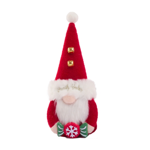 

Christmas Resin Faceless Bell Doll Decoration Props(Red Male)