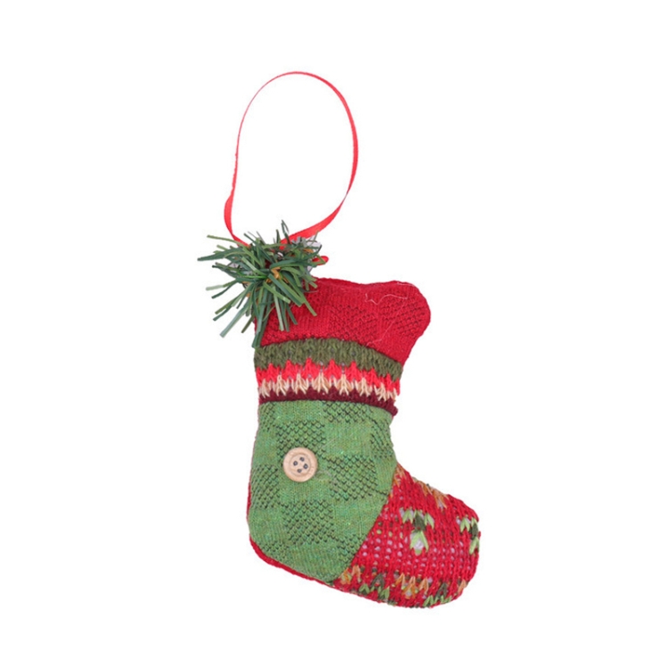 

6 PCS Christmas Decorations Supplies Christmas Tree Pendant(Socks)