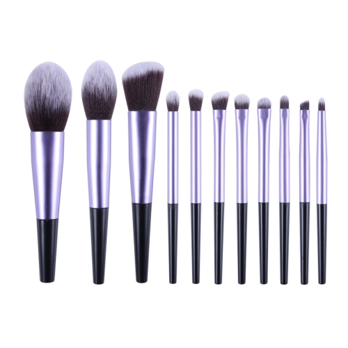 

11-In-1 Beauty Tool Makeup Brush Set Beginner Beauty Brush(Black Purple)