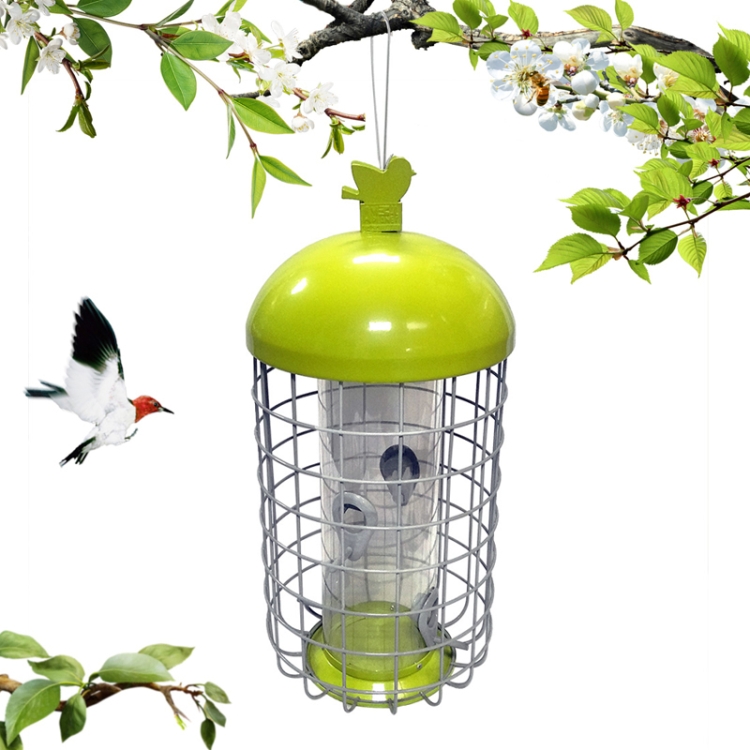 

Straight Round Iron Net Anti-Squirrel Bird Feeder Pet Feeder