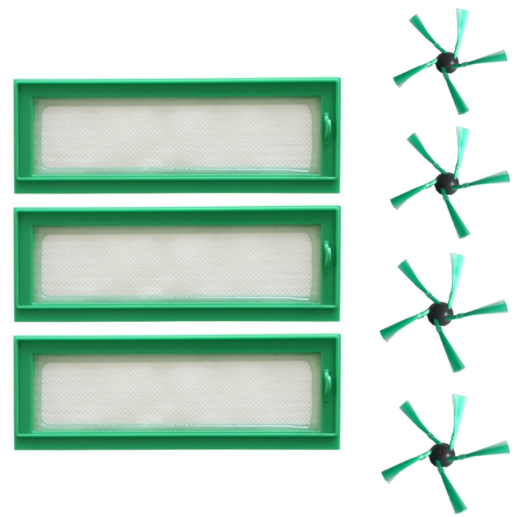 

7 PCS/Set Side Brush + Filter For VR200