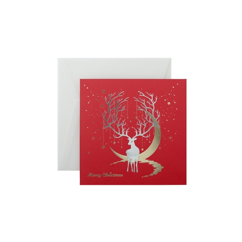 

3 Sets Christmas Greeting Card Three-Dimensional Thanks Blessing Holiday Card(1)