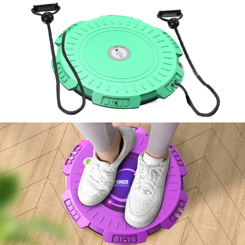 

KINGZE Home Waist Twist Board Fitness Equipment Sports Abdomen Revolving Twisting Machine, Specification: Fresh Green + Pull Rope