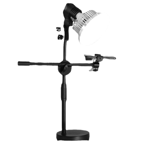 

Mobile Phone Live Support Shooting Gourmet Beautification Fill Light Indoor Jewelry Photography Light, Style: 285W Mushroom Lamp + Stand + Overhead Stand