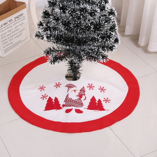 

Christmas Tree Plush Skirt Holiday Decorations, Specification: 90cm（White）