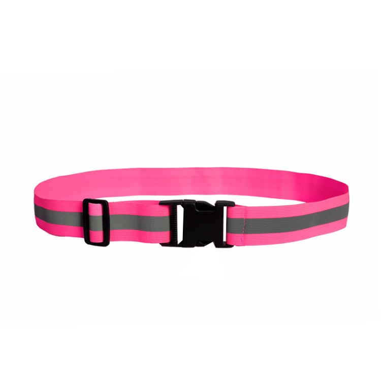 

3 PCS Outdoor Adjustable Night Running And Cycling Reflective Waistband, Specification: 4cm Width(Pink)