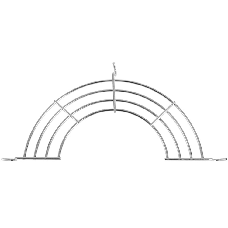 

3 PCS Semi-Circular Stainless Steel Drain Rack Kitchen Steamed Vegetables Rack, Size: Medium 26cm